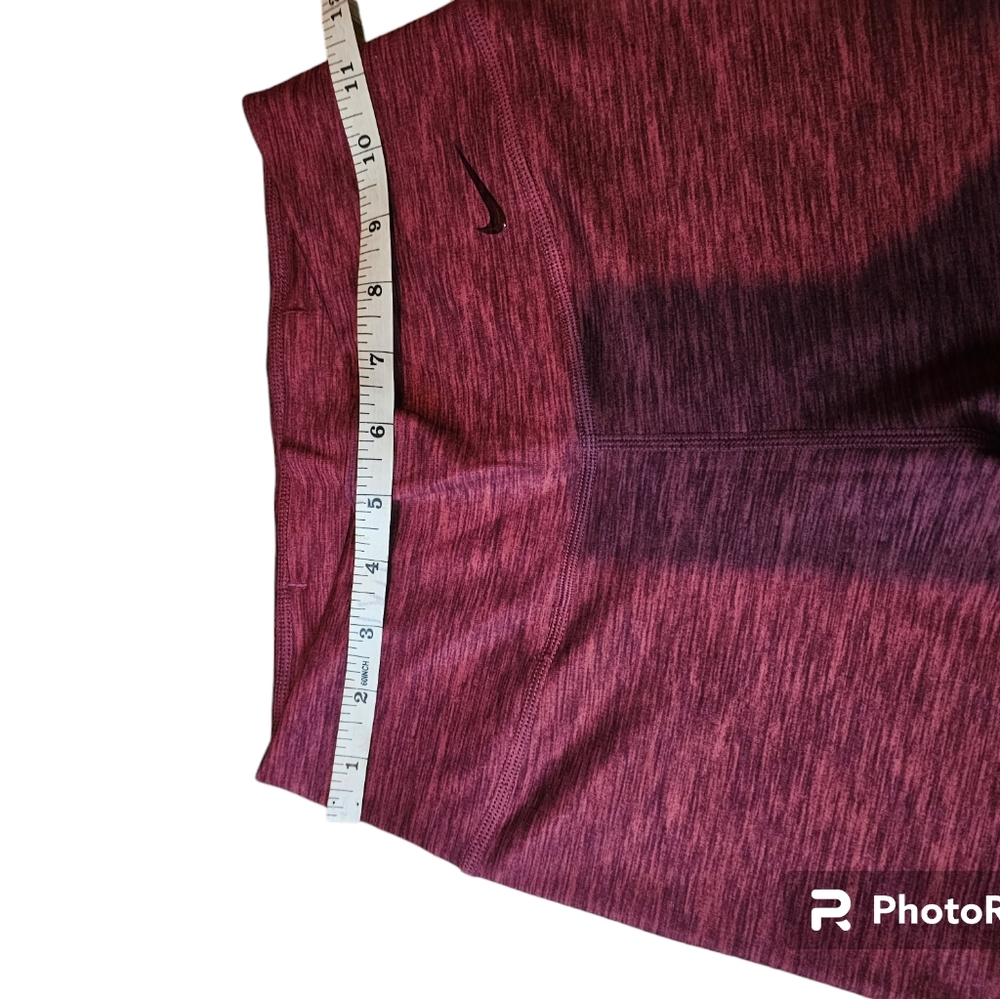 Nike Dri Fit Burgundy Leggins Size XS - Picture 4 of 6